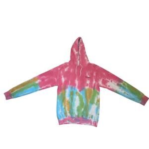 Iets Frans... Urban Outfitters Tie Dye Pullover Hoodie XS Pink Multicolor